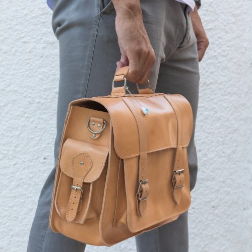 Women Leather Briefcase Office Messenger Bag 15 Inch