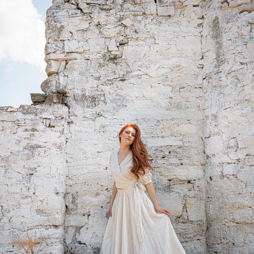 Long Linen Skirt For Women Maxi With Pockets