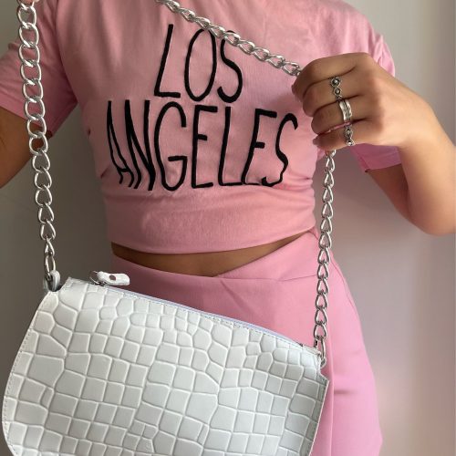 Leather Shoulder Bag Women Crossbody Handbag Purse Chain