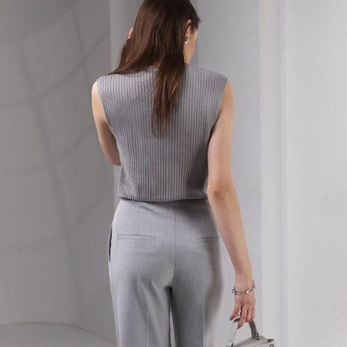 Knits Top V Neck Tank Wide Straps Loose