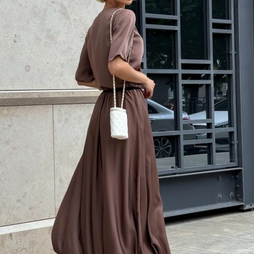 Bubble Maxi Skirts For Women Silk A Line