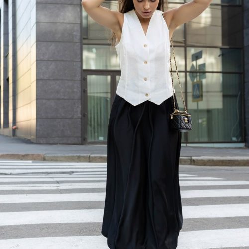 Bubble Maxi Skirts For Women Silk A Line