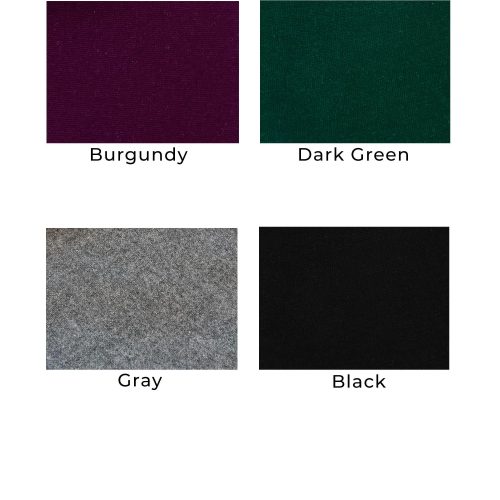 Burgundy Wool Maxi Skirt Elastic Waist With Pockets