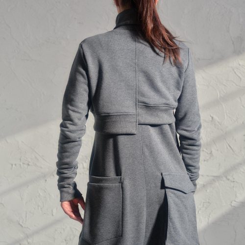 Avant Garde Cotton Jumpsuit Set Asymmetrical Top Drop