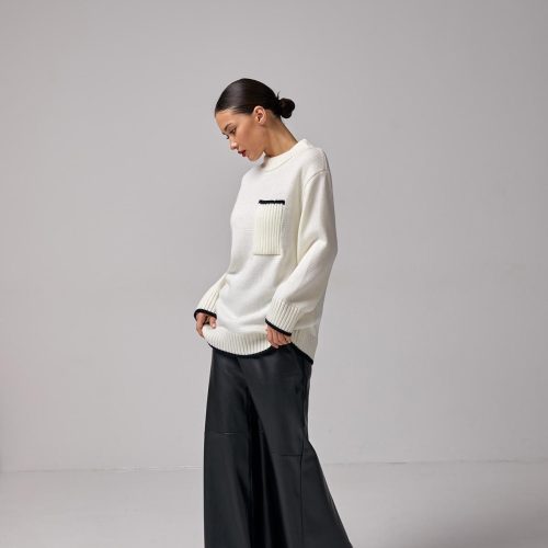 Black Vegan Leather Skirt Long High Waist Faux