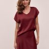Silk Blouse For Women Short Sleeve Top Loose