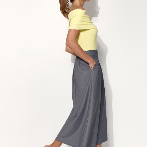 Midi Skirt For Women Aline Silhouette High Waist