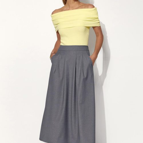 Midi Skirt For Women Aline Silhouette High Waist