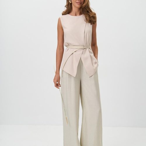 Linen Vest For Women Minimalist Sleeveless Aline Top