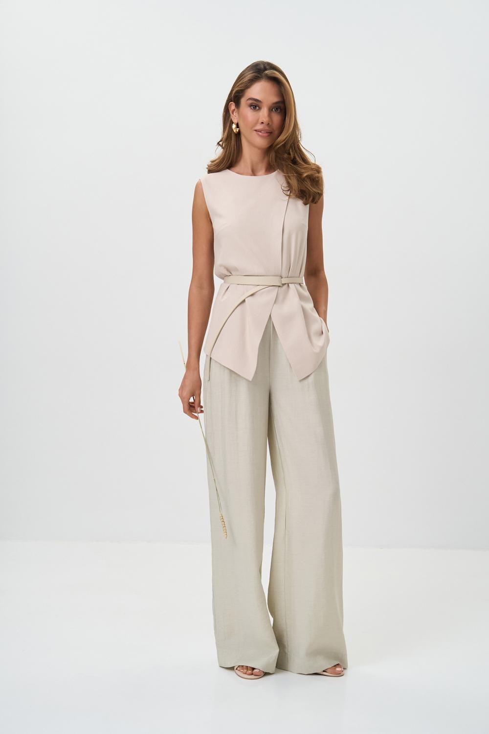 Linen Vest For Women Minimalist Sleeveless Aline Top