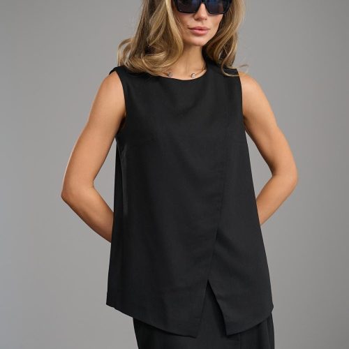 Linen Vest For Women Minimalist Sleeveless Aline Top