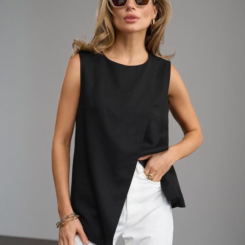 Linen Vest For Women Minimalist Sleeveless Aline Top