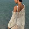 Loose Mesh Cotton Tunic / Fishnet Long Sleeve