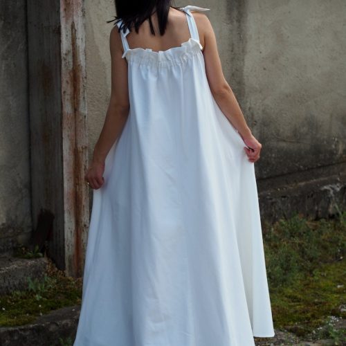 Long Maxi Dress Summer Women Extravagant White