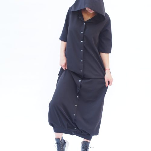 Black Maxi Dress Women Kaftan Plus Size Summer