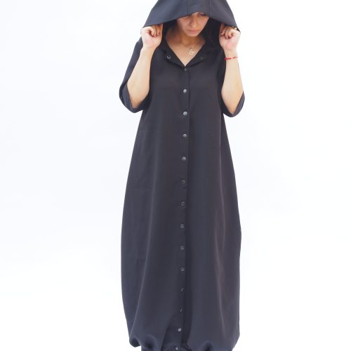 Black Maxi Dress Women Kaftan Plus Size Summer
