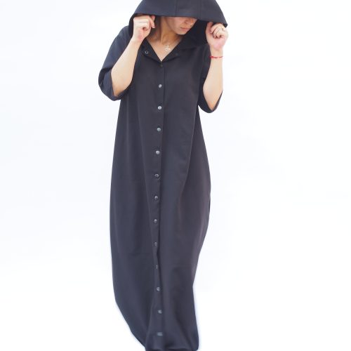 Black Maxi Dress Women Kaftan Plus Size Summer