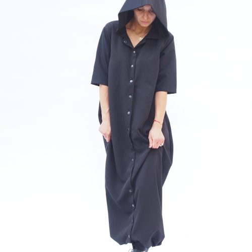 Black Maxi Dress Women Kaftan Plus Size Summer