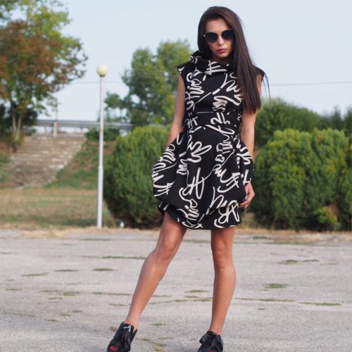 Black Maxi Dress/women Dress/loose Casual Dress/extravagant Dress/avant Garde