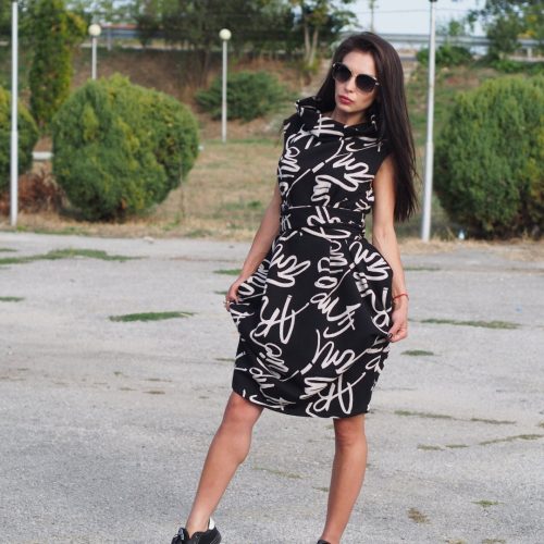 Black Maxi Dress/women Dress/loose Casual Dress/extravagant Dress/avant Garde