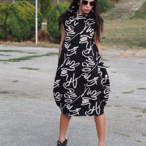 Black Maxi Dress/women Dress/loose Casual Dress/extravagant Dress/avant Garde