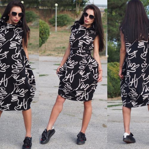 Black Maxi Dress/women Dress/loose Casual Dress/extravagant Dress/avant Garde