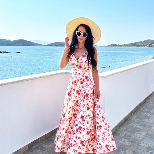 Long Summer Maxi Dress Women Floral Party For