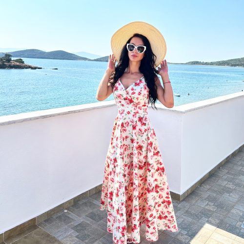 Long Summer Maxi Dress Women Floral Party For